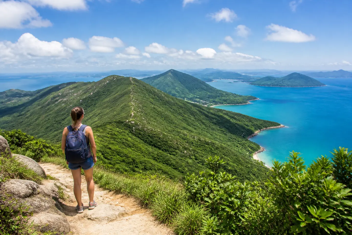 Forty per cent of Hong Kong is protected country park. This is 45 minutes from Central.